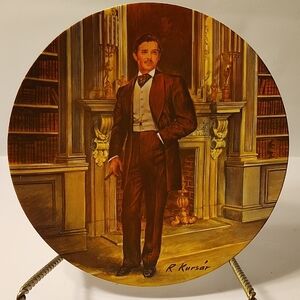 Knowles "Rhett" Gone With the Wind Collector Plate (1981) No. 3809K w/ COA